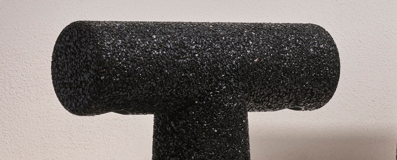 Gravel column light BLACK MARBLE