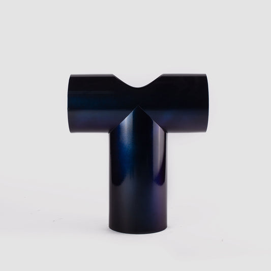 T-shaped tube vase BLEU