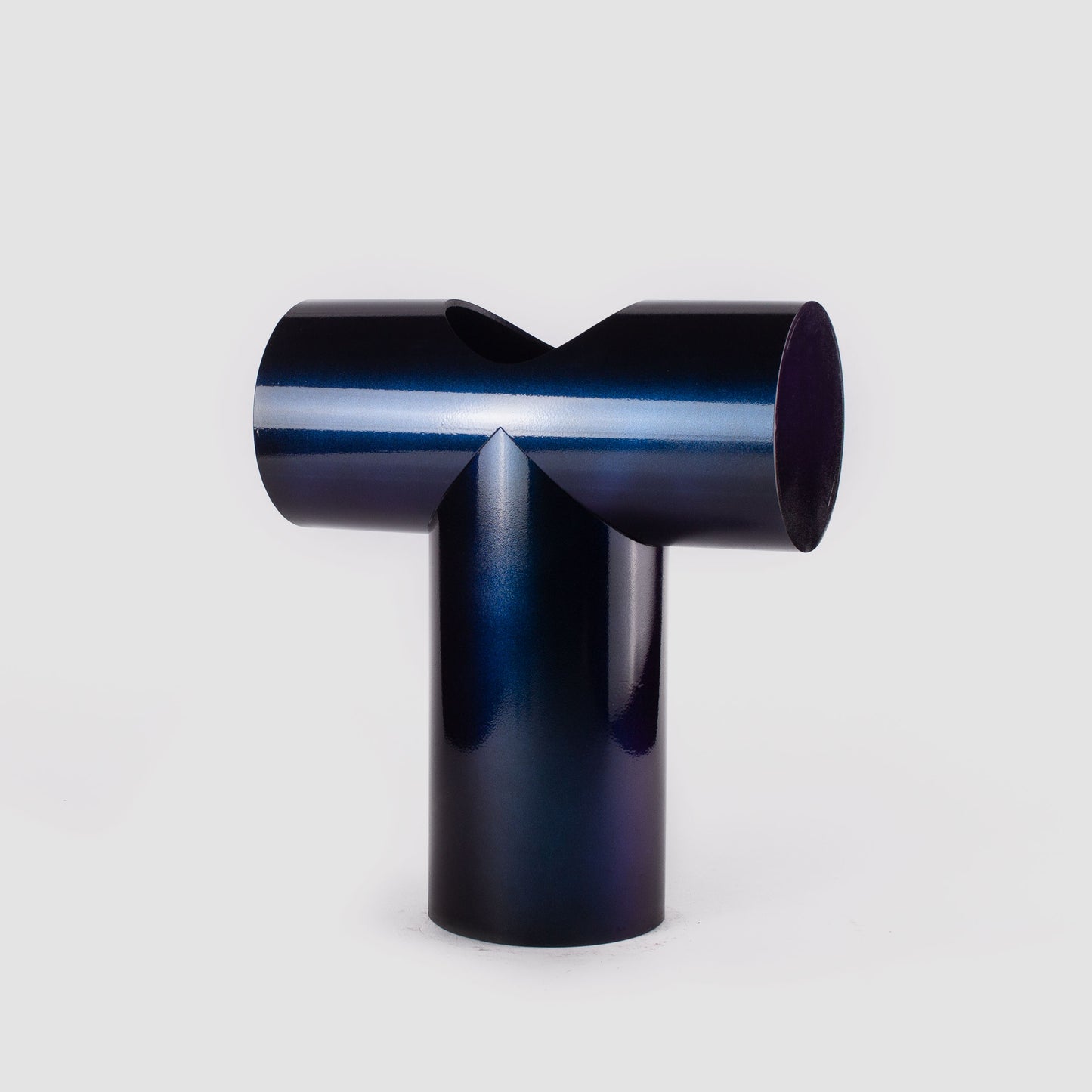 T-shaped tube vase BLEU